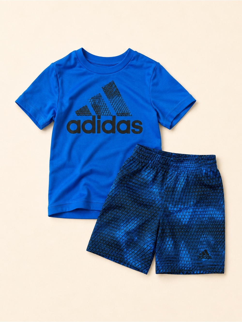 adidas Bright Blue Logo Tee for Toddler